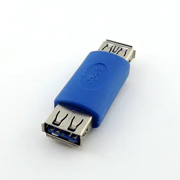1pcs USB 3.0 Tipo Išorės Moteris Female Jungtis Extender Cable Adapter