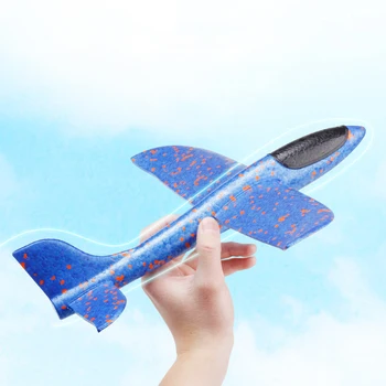 Karšto Pardavimo 1PC Vaikų 35CM*30CM Ranka Mesti Plaukioja Sklandytuvas Lėktuvų Žaislai Vaikams Putų Lėktuvo Modelis Atsitiktine Spalva
