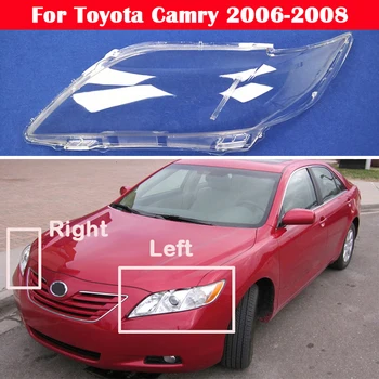 Toyota Camry Europos ir Amerikos versija Skaidrus Žibintų Stiklas Korpuso Lempos Atspalvis Priekinis Objektyvo Dangtelis, 2006-2008 m.