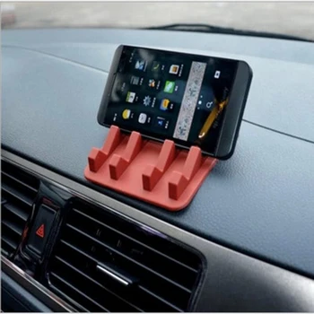 Anti Slip Mobiliojo Telefono Laikiklis Daugiafunkcį Automobilio prietaisų Skydelyje Anti-slip Mat GPS Stovi Auto Interjero Priedai