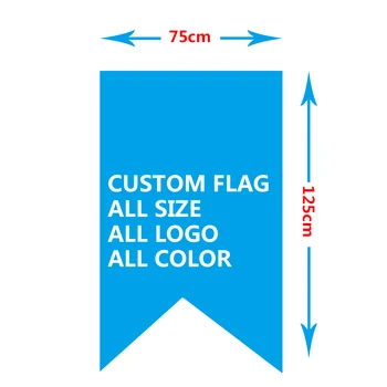 Custom vėliava, bet kokio dydžio įmonės reklama vėliavas ir plakatus 75cmx125cm burgee vėliavos banner