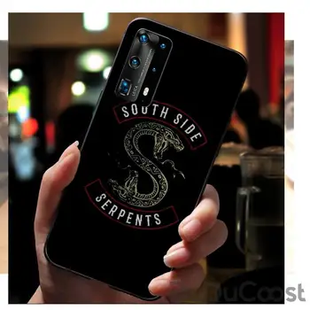 Amerikos TV Riverdale Pietų Žalčių Telefoną Atveju huawei P40 pro lite P8 P9 P10 P20 30 psmart 2017 m. 2018 m. 2019 m.