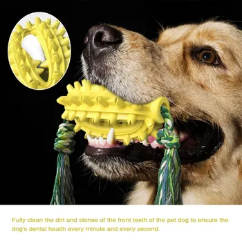 Šunelis dantų šepetėlį Stick Pet Kramtyti Žaislus Šunų Dantų Valymo Šepečiu Masažas Netoksiška Natūralaus Kaučiuko TRP Vienas Kaktusas