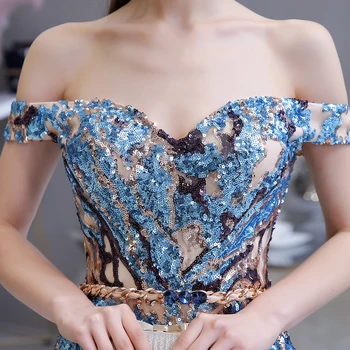 Seksualus Vakaro Suknelės 2020 M. Derliaus Spalvinga China Off Peties Brangioji Ilgai Moterys Šalis Oficialią Baigimo Suknelė Prom Dress