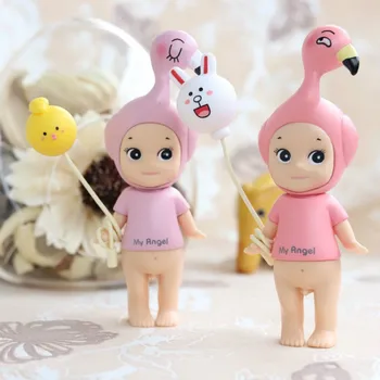 Mielas Gimtadienio Tortas Dekoravimo, Raudona Flamingo Burbulas Sonny Kupidonas Angel Baby Doll Veiksmų Skaičius, Papuošalų, Žaislų Kolekcijos