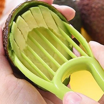 Avokado Kiwi Slicer Taukmedžio Corer Sviestas Skustukas Vaisiams Cutter Plaušienos, Separatorius Plastiko Peilis Virtuvės reikmenys Daržovių dalykėlių