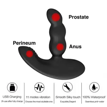 Vyrų Prostatos Masažas Wireless RC Analinis Vibratorius Silikono Išangę Butt Plug Sekso žaisliukai Vyrams Masturbacija Suaugusiųjų Žaidimai Produktus