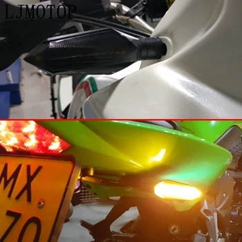 LED Posūkio Signalo Motociklo Posūkio Signalai, Šviesos Užpakaliniai Žibintai Rodikliai Honda Juoda Dvasia PCX 125 150 CBR600F cb400 Hornet 250