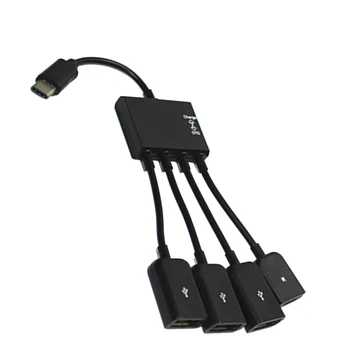 Tipas-C USB Adapterį OTG Kabelis USB C 2.0 Male į USB Micro Moterų Adapteris USB Hub Samsung 