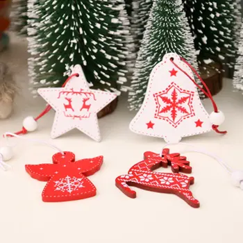 Medinių Kalėdų Medžio Karolius Namuose Kalėdų Dekoro Priedai Kalėdų Kabantys Papuošalai Kalėdų Dovanos Vaikams