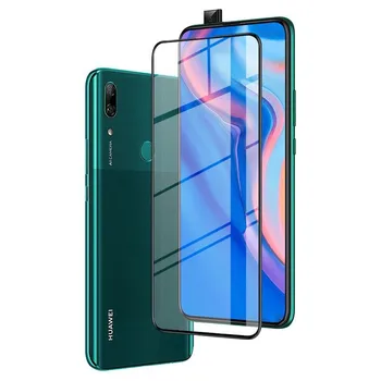 Visiška Grūdintas Stiklas Huawei P Smart Z Y9 Premjero 2019 Pilnas draudimas Screen Protector, Grūdintas Stiklas Kino Visą Klijai stiklo