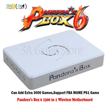 Arcade Valdytojas Rinkinys 2 Žaidėjai Kreiptuką Pandora ' s Box 6 1300 1 Belaidis Arcade Kovos Žaidimas Stick Prijungtas prie TV, PC, PS3