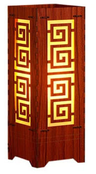 Šiuolaikinės Kinų Stiliaus Stalo Lempa Mediena, Naktiniai staleliai, Lempa Meno Dekoratyvinis Apšvietimas Senovinių Stalo Lempos, Miegamasis Kambarys E27 220V 110V