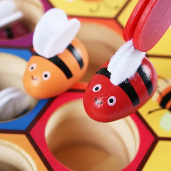 Nauja Vaikų Montessori Montessori Mokymo priemones Kūdikių Bauda Judėjimo Mokymo Bičių Įrašą Muzikos Mediniai Žaislai