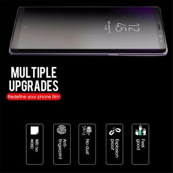 HD Minkštas Hidrogelio Plėvelės Samsung Galaxy S8 S9 S10 S10E Plus Pastaba 8 9 S7 S6 20 Krašto Apsaugos Plėvele, Pilnas draudimas Screen Protector