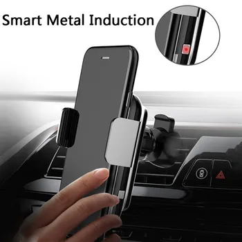 Universalus Belaidis Kroviklis Automobilinis Įkrovimo Aliuminio Lydinio Svorio Automobilinis Telefono Laikiklis Stovėti iPhone SamSung LG Xiaomi