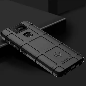 Prabanga Šarvai Silikoninis Telefono dėklas Skirtas Asus ZenFone 6 ZS630KL Minkštos TPU atsparus smūgiams Apsaugos Dangtelis Asus ZenFone 6 2019 ZS630KL