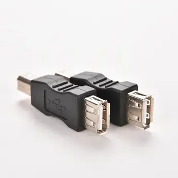1PC Naujas USB 2.0, A Tipo moterį, USB Type B Male Konverteris Adapteris USB Print Kabelis Conector Keitiklis