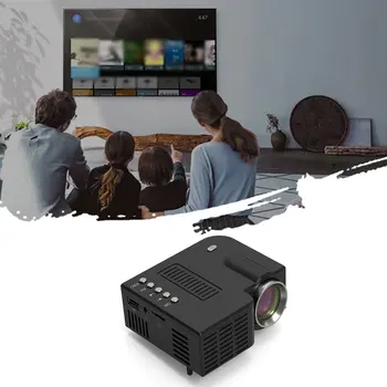 UC28C Nešiojamasis Projektorius Laidinio Pats Ekranas, 1080P Full HD Media Grotuvas su LCD Projektorius, Namų Kino Filmo Prietaiso Skaitmeninis Projektorius