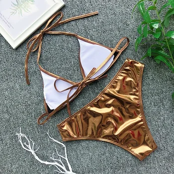 Moterų Plaukimo Kostiumas Seksualus Bikini maudymosi kostiumėlį Naujas Šviesus Audinys, maudymosi Kostiumėliai, Moterų 2 Gabalas Didelis Waiwt Seksualus Padalinta maudymosi kostiumėlį Paplūdimio