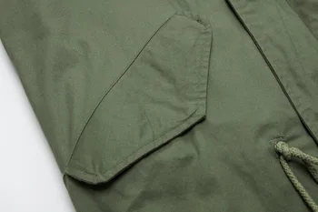 Europos stiliaus Triušio kailio pamušalas su nekilnojamojo usūrinių kailis ant gobtuvo, puspalčiai, paltai
