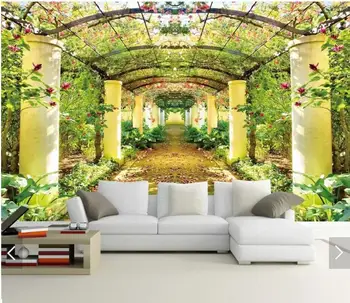 3D Art Wall Gėlė, Medis Tapetai, Freskos Sienų Freskomis Decal TV Foną Miegamajame HD Spausdinti Gėlių Sienos Popieriaus Ritinį Tinkinti
