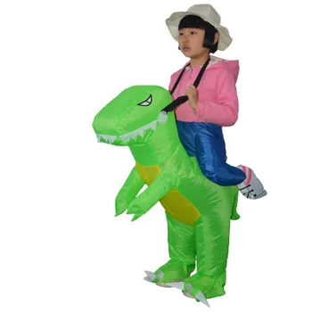 Važiuoti Kostiumas 2 dydis Pripučiami Dinozaurą T-Rex Išgalvotas Suknelė mergaitėms, Vaikams helovinas Kostiumas Dragon Šalies Aprangą gyvūnų tematikos cosplay