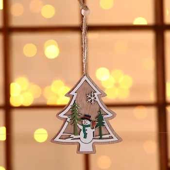 Kalėdų Ornamentu Medinių Kalėdų Lazerio Tuščiaviduriai Kalėdų Eglutė Pakabukas Medinis Darželio Vaikų Pakabukas