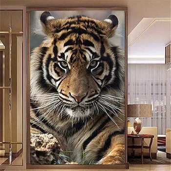 Tigras Tapybos Sienos Menas Drobė Paveikslų, Plakatų Ir Grafikos Estetinės Laukinių Gyvūnų Sienos Menas Nuotraukas Kambarį Namų Dekoro