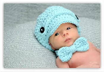 Nemokamas pristatymas, medvilnės baby Newsboy kepurės , Bamblys Kūdikių Newsboy hat +peteliškę Nėrimo Žiemos Kepuraitė kepurės medvilnė