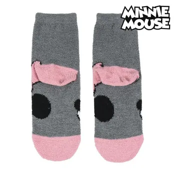 Non-slip Kojinės Minnie Mouse 74473 Pilka