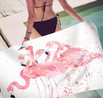 70x150cm mikropluošto flamingo 3D skaitmeninis spausdinimas pajūrio baseinas, paplūdimio rankšluostį absorbentas greitai-džiovinimo rankšluostį skara kelionės kilimėlis