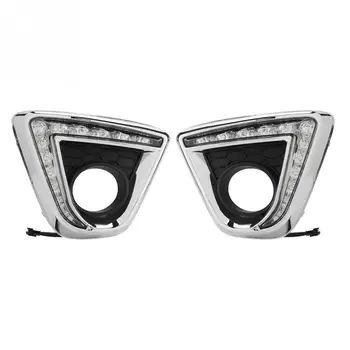 1Pair Automobilio Šviesos važiavimui Dieną Posūkio Signalo DRL LED Žibintai, Rūko Žibinto Dangtelis Mazda CX-5 2012 2013 automobilių reikmenys