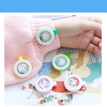 1PC Nešiojamas Mini Anti-Uodų Sagtis Saugios Kūdikių Vaikai Sagtis Patalpų Lauko Apvalus Uodų Mygtuką