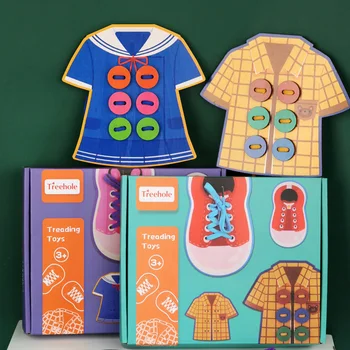 Montessori Žaislai, Kaklaraištis, Batraiščiai Mygtukai Žaidimai Vaikams Ankstyvasis ugdymas Švietimo Mediniai Žaislai Vaikams Mergaitėms Naujųjų Metų Dovanos