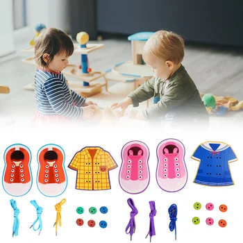 Montessori Žaislai, Kaklaraištis, Batraiščiai Mygtukai Žaidimai Vaikams Ankstyvasis ugdymas Švietimo Mediniai Žaislai Vaikams Mergaitėms Naujųjų Metų Dovanos