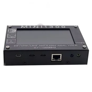 MINI1300 Antenos Analizatorius Testeris Vektoriaus Tinklo SWR Matuoklis 0.1-1300MHz Touch Screen USB Įkrovimo HF VHF UHF 4.3 TFT LCD