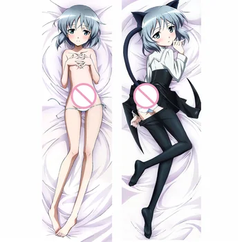 Rugsėjo atnaujinti Anime STRIKE RAGANOS Sanya & Charlotte & Minna otaku Dakimakura pagalvės užvalkalą padengti Kūno hugging užvalkalas