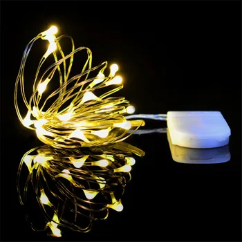 LED žibintai, apdailos miegamasis pasakų žibintai girliandą lemputės Maitinamas 5V Baterijos patalpų apšvietimas kalėdų dekoracijos
