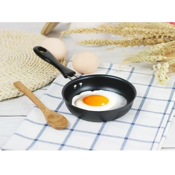 3 gabalus 12cm Mini Non-stick Turas Keptuvėje Kiaušinių Visos Geležies Danga, Virtuvės reikmenys