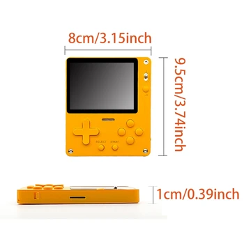 Mini Stereo Nešiojamas HD Vaizdo Retro Remti Dual Žaidėjas, Patvarus, 8 gb Atminties Delninis Žaidimų Konsolės