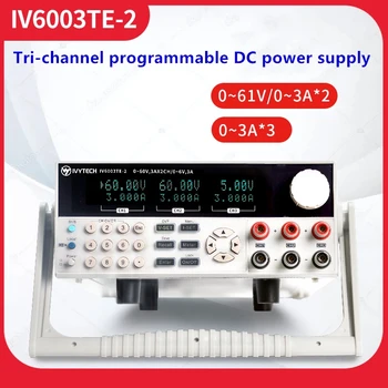 IVYTECH Programuojami Tri-channel DC Maitinimo Supply10mV/1mA 30 V/3A 30 V/6A 60V/3A OVP OTP Laboratorinio Stendo Maitinimo Šaltinis