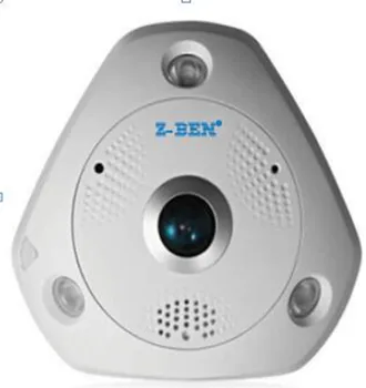 360 Laipsnių Žuvies Akies Objektyvo Panoraminis VR IP Kamera, 1.3 MP/2.0 MP/3.0 MP/ 5.0 MP neprivaloma