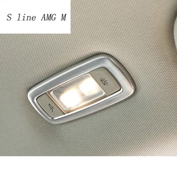 Automobilių stiliaus nerūdijančio plieno Galinės skaitymo šviesos rėmo apdaila apdailos lipdukas Padengti BMW X3 F25 G01 Interjero auto priedai