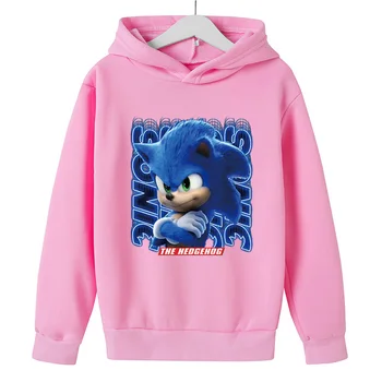 Sonic The Hedgehog Vaikai Hoodies Mergaitėms 2021 Vaikų Palaidinukė Berniukų, Mergaičių Tracksuit kūdikių Puloveris Vaikas Sportwear