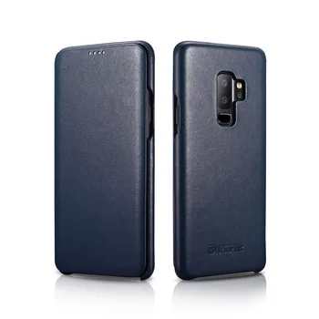 ICARER Aukštos Klasės Prabangos Geriausias Odos Atveju S9 Plus Mados natūralios Odos Flip Cover Case For Samsung Galaxy S9 Plus Atveju