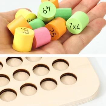 Matematikos 9X9 Dauginimo Lentos Matematikos Žaislas Montessori Mediniai Mokymosi Skaitmeninis Ankstyvojo Ugdymo Mediniai Žaislai