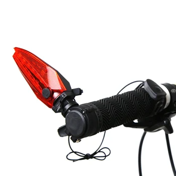 1 Pora Dviračio Rankenos Rankenos Šviesos Bicyle Saugos LED Žibintai Lempa su šlapia Danga USB Įkrovimo Ragai, Signalizacija Įspėjamieji Žibintai fz