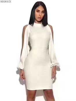 2018new moteris Elastingas tvarstis suknelė stora naktinis klubas užimantys gimtadienio mados seksualus paketo klubo laisvalaikio tuščiaviduriai iš baltos spalvos