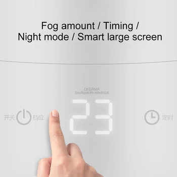 Originalus DEERMA DEM-F600 Buitiniai Oro Drėkintuvai su Oro Valymo Rūkas Maker Laikas Intelligent Touch Screen Kolonėlė